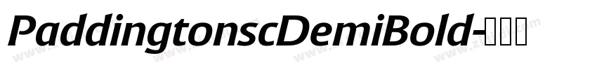 PaddingtonscDemiBold字体转换