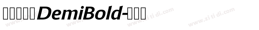 方正锐正圆DemiBold字体转换