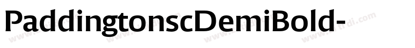 PaddingtonscDemiBold字体转换