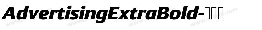 AdvertisingExtraBold字体转换