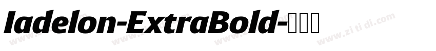 Iadelon-ExtraBold字体转换