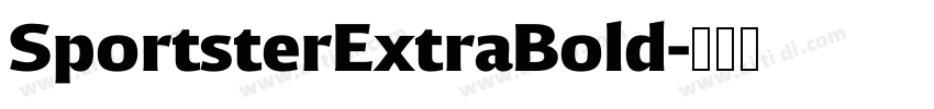 SportsterExtraBold字体转换