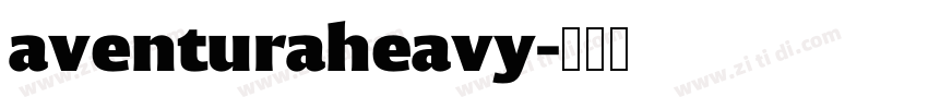 aventuraheavy字体转换