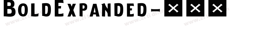 BoldExpanded字体转换 BoldExpanded字体转换