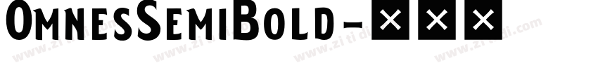 0mnesSemiBold字体转换