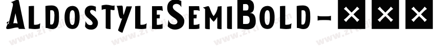 AldostyleSemiBold字体转换