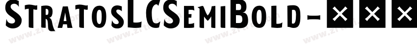 StratosLCSemiBold字体转换
