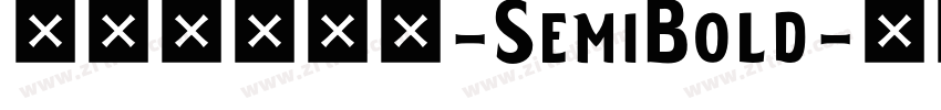 極影毀片熒圓-SemiBold字体转换