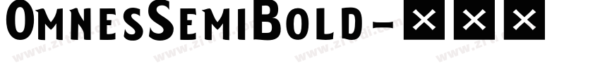 0mnesSemiBold字体转换