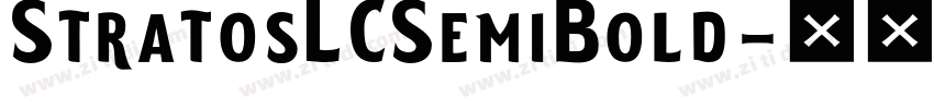 StratosLCSemiBold字体转换