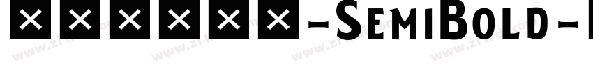 極影毀片熒圓-SemiBold字体转换