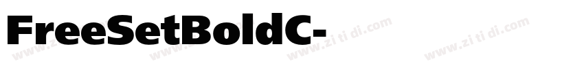 FreeSetBoldC字体转换