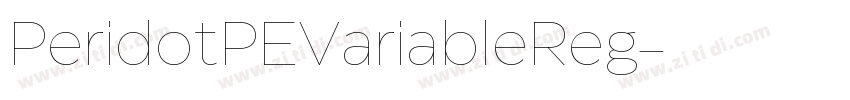 PeridotPEVariableReg字体转换