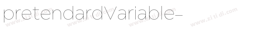 pretendardVariable字体转换