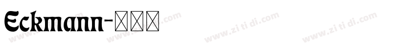 Eckmann字体转换