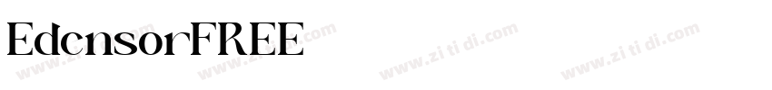EdensorFREE字体转换