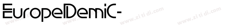 EuropeDemiC字体转换