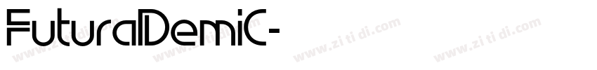 FuturaDemiC字体转换