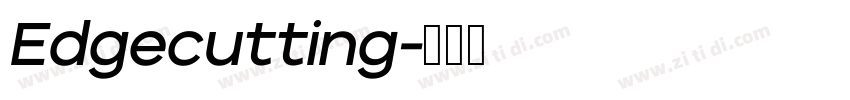 Edgecutting字体转换
