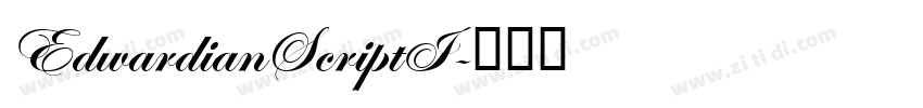 EdwardianScriptI字体转换