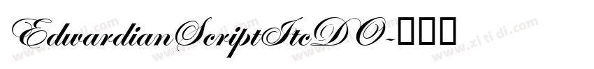 EdwardianScriptItcDO字体转换