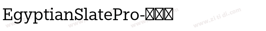 EgyptianSlatePro字体转换