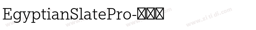 EgyptianSlatePro字体转换