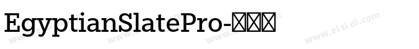 EgyptianSlatePro字体转换