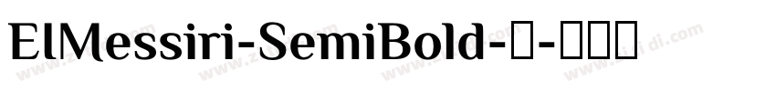 EIMessiri-SemiBold-半字体转换