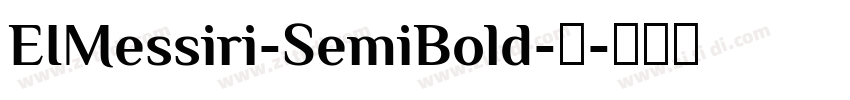 EIMessiri-SemiBold-半字体转换