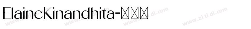 ElaineKinandhita字体转换