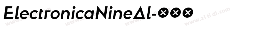 ElectronicaNineAl字体转换