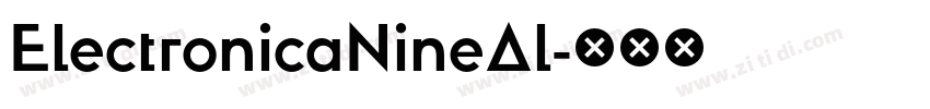 ElectronicaNineAl字体转换