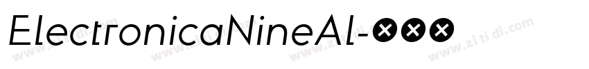 ElectronicaNineAl字体转换