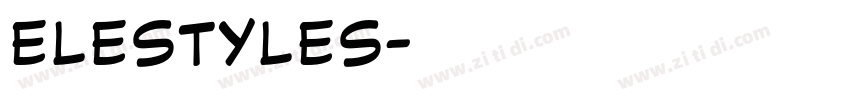 Elestyles字体转换