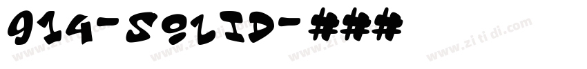 914-SOLID字体转换