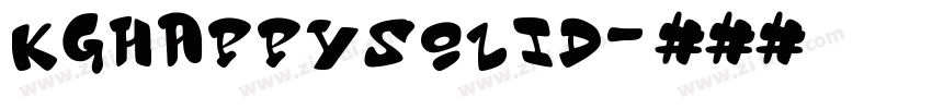 KGHAPPYSolid字体转换