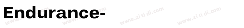 Endurance字体转换