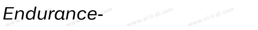 Endurance字体转换