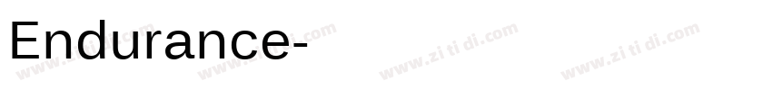 Endurance字体转换
