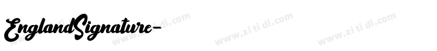 EnglandSignature字体转换
