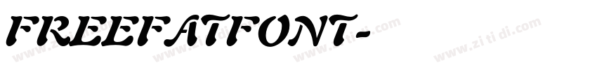FREEFATFONT字体转换