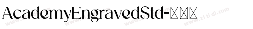 AcademyEngravedStd字体转换
