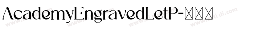 AcademyEngravedLetP字体转换