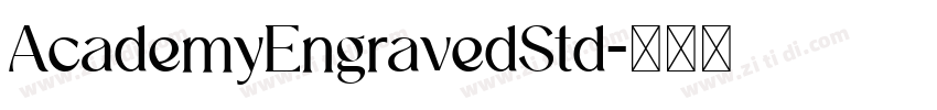 AcademyEngravedStd字体转换