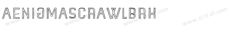 AEnigmaScrawlBRK)字体转换