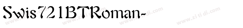 Swis721BTRoman字体转换