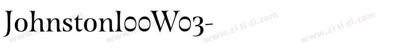 Johnstonl00W03字体转换