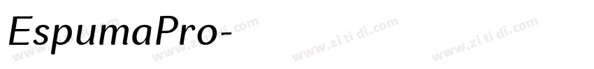 EspumaPro字体转换