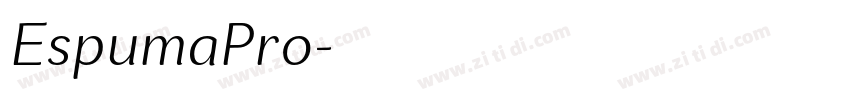 EspumaPro字体转换